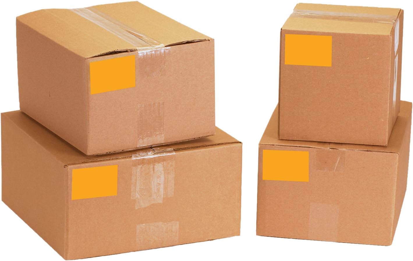 Aviditi Rectangle Inventory Color Coded Label, 3" L x 2" W, Fluorescent Orange, Roll of 500 (DL630H)