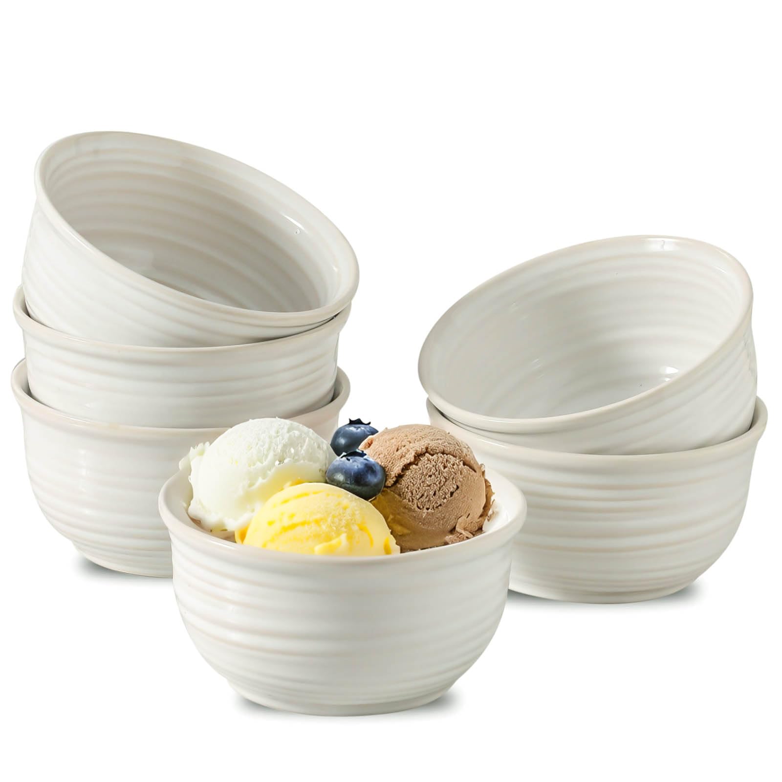 JINGUS Ceramic Bowls Set of 6
