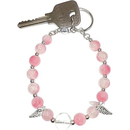 10. YL737 Elegant Cool-Toned Pink Butterfly Themed Key Ring Showcasing a Distinctive and Upscale Style for Personalized Key Organization.
