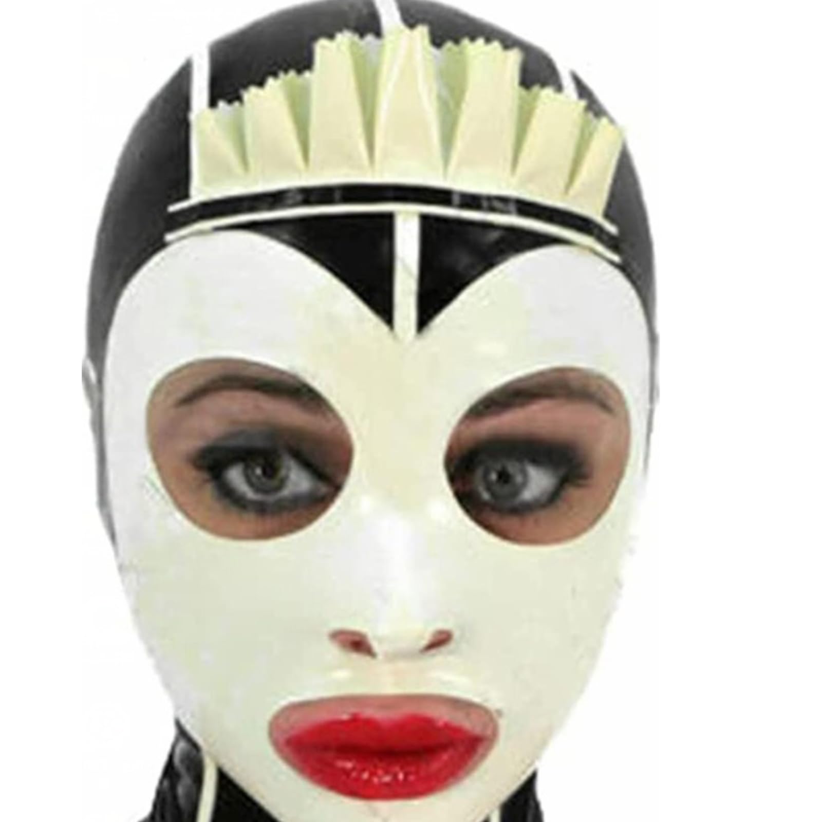 Masque latex de scène pour spectacle et soirée BDSM XXL