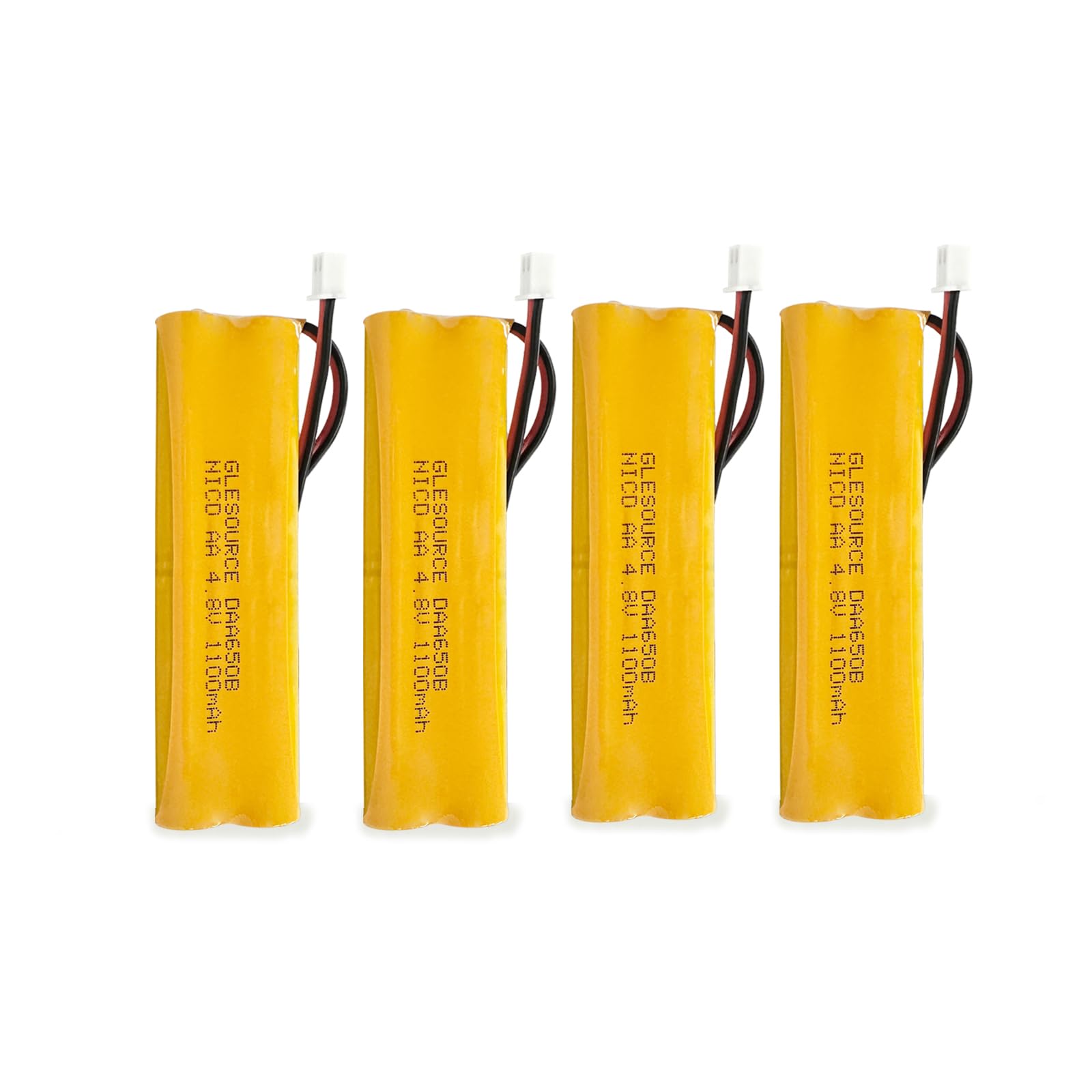 XUNTU D-AA650Bx4 Ni-CD 4.8V 1100mAh Exit Sign Emergency Lighting Battery Replacement for BYD D-AA650B-4 LITHONIA D-AA650B Unitech Dual-Lite 0120859 Exit Sign Emergency Light (4 Pack)