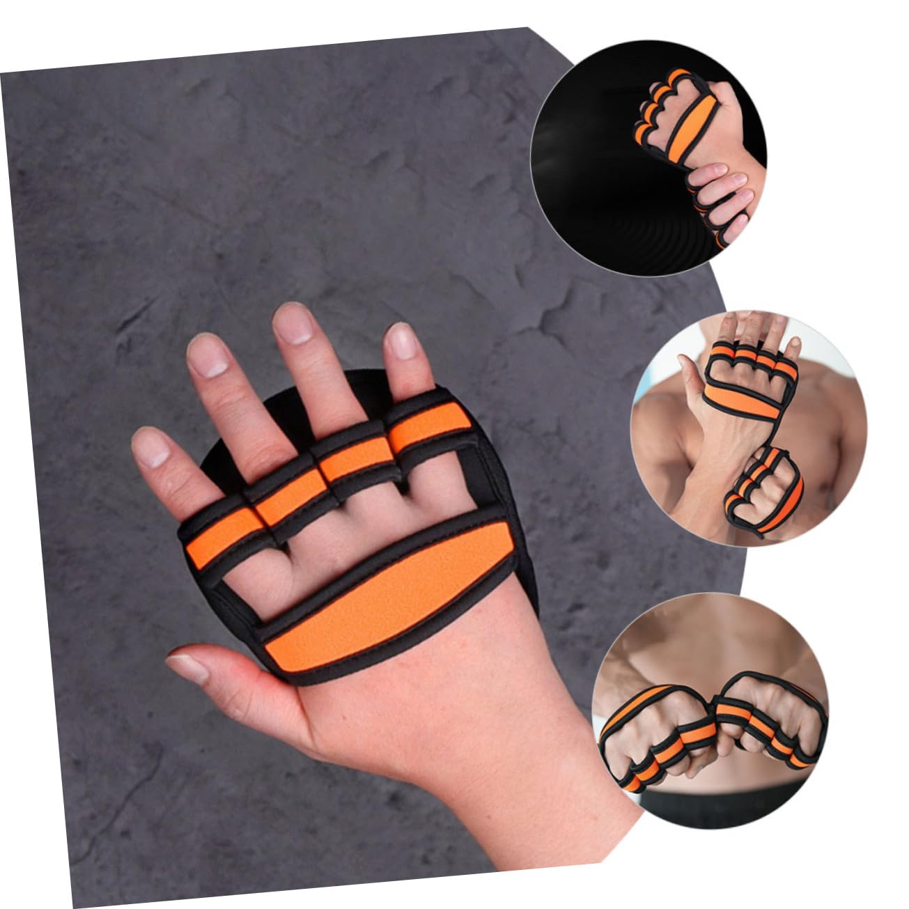 INOOMP 4pares Guantes De Entrenamiento De Gimnasio para Hombres Protección para Levantamiento De Pesas Diseño y Transpirable Agarre Antideslizante para Fitness y Ejercicios Casa