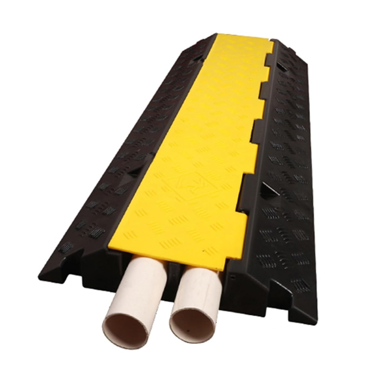 2チャンネルフロアコードカバー、安全のための道路のバンプ、組み合わせ可能なアスファルトコンクリート砂利の車道用ガレージのバンプ