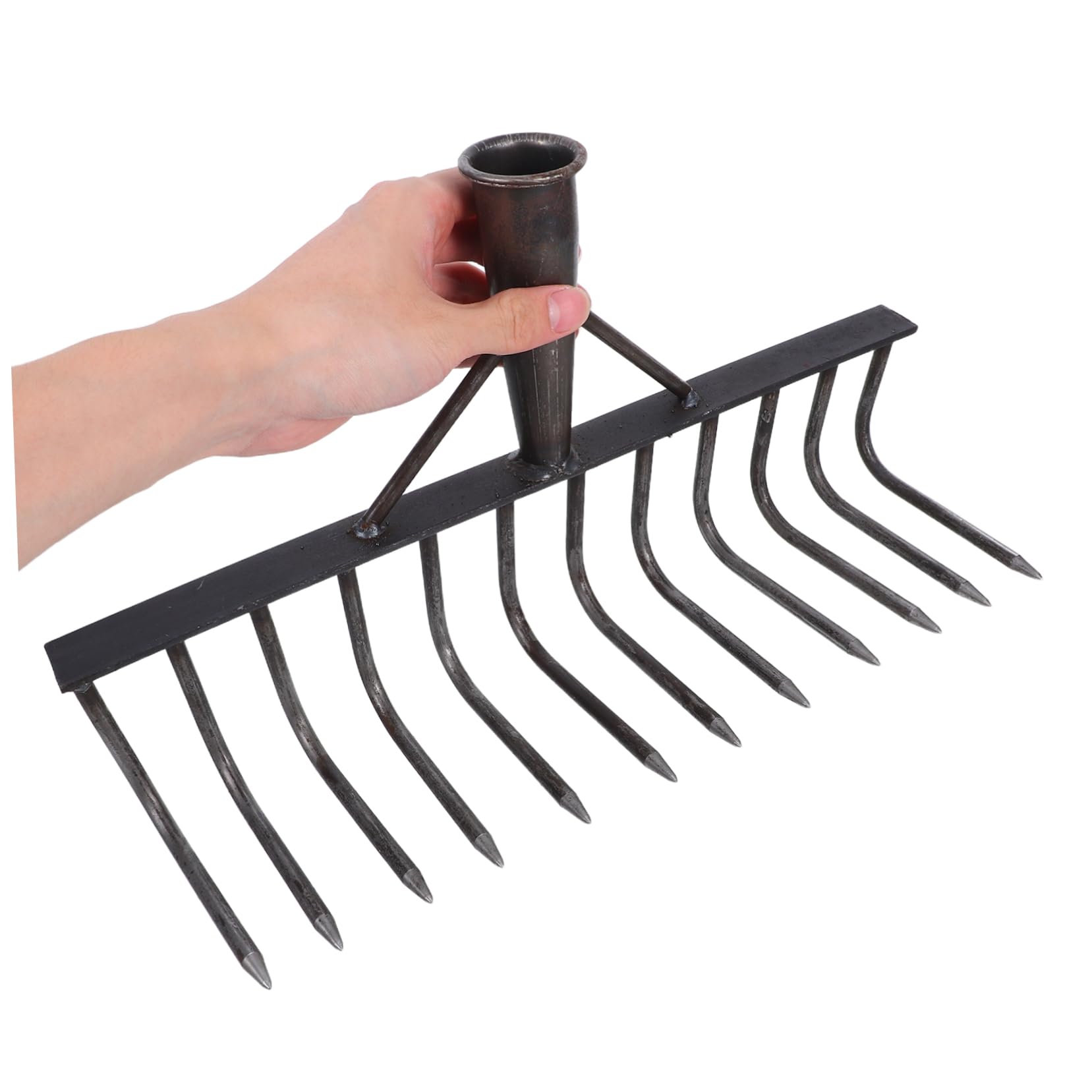SHINEOFI Tête De Râteau De Jardin Acier Outil pour Désherbage Et Nivellement De Sol pour Jardin Et Agriculture