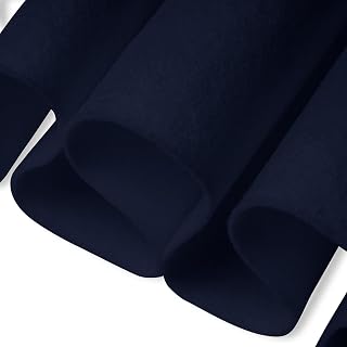 FabricLA Acrylic Felt Fabric | Soft, Non-Stiff Material | 72” Wide, 1.6mm Thick | Felt by The Yard for Crafts, Sewing, Padding & DIY Projects | 1 Yard Pre Cut (Navy Blue 031)
