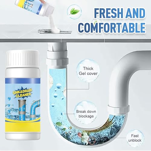 Miniatura 5 de Limpiador de desagües de fregadero, limpiador de fregaderos y desagües, limpiador multifuncional para fregaderos y desagües, limpiador de polvo,