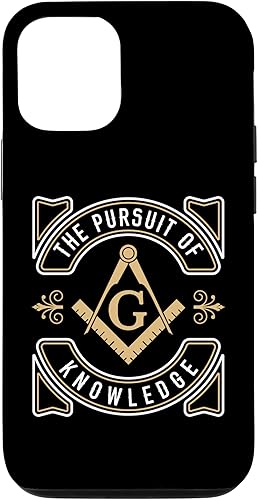 Funda para iPhone 13 Pro The Pursuit Of Knowledge Mason Fraternal SMIB Freemason disponible en Yaxa Mexico