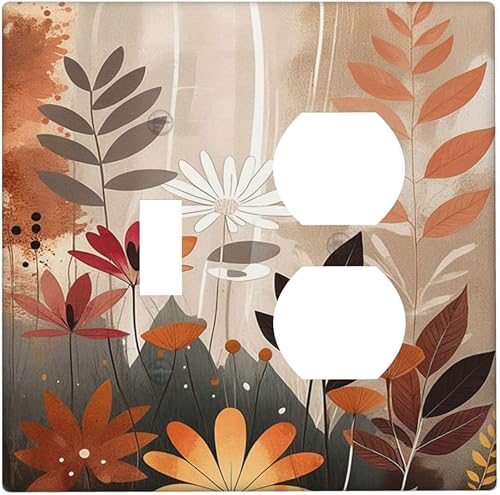 Miniatura 114 de Cubiertas de salida de textura abstracta moderna de mármol líquido Pintura abstracta púrpura Arte de pared Cubiertas de toma 1 banda Interruptor de