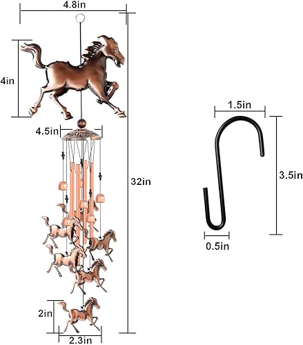 Vista 21 de Campanillas de viento de mariposa de latón, campanillas de viento de condolencias para exteriores, regalos para mamá, decoración de campanillas