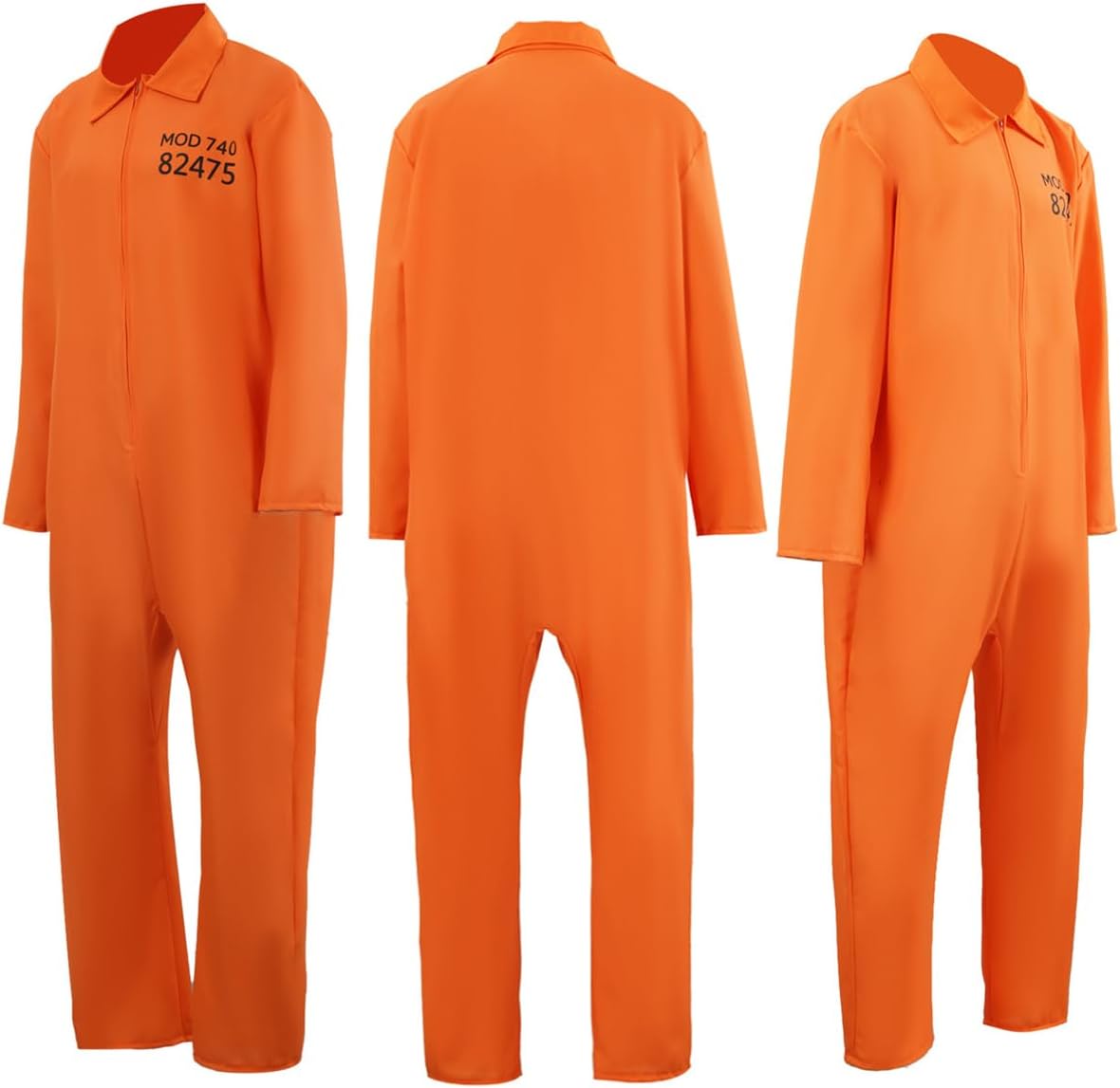 5pcs Orange Prisoner Jumpsuit with Balaclava Gloves for Adult Teens Halloween Prison Inmate Uniform Jail Criminal Outfit - Image 6