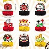 9 Pieces Vegas Theme Party Decoration Casino Poker Party Decoration Casino Party Honeycomb...