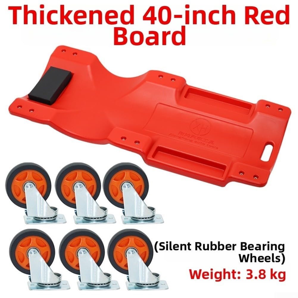 Planche de Mécanicien 40 Pouces avec Appui-Tête(40-inch Red)