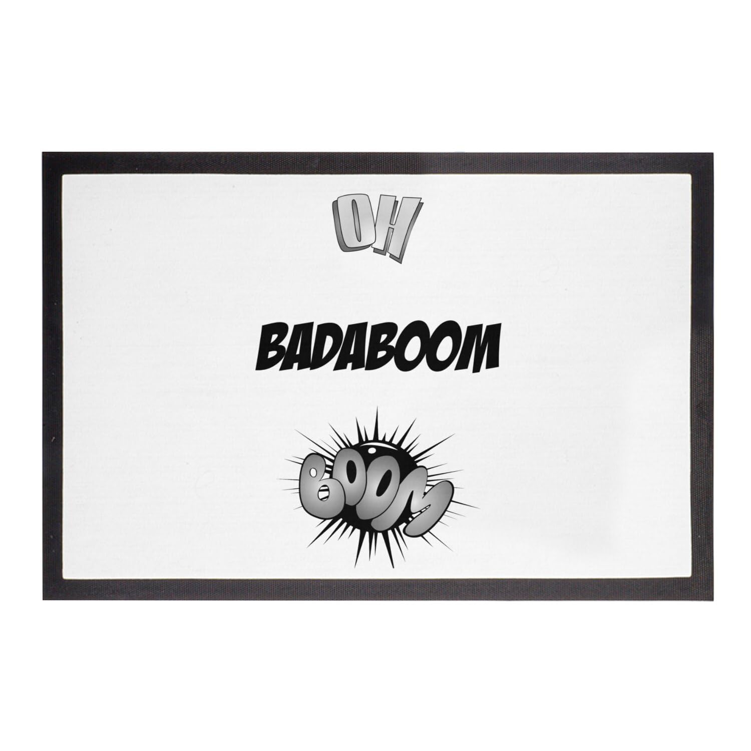 Paillasson original Oh Badamboom pour accueillir vos invités - 75x50