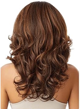 Outre LACEFRONT PERFECT HAIR LINE Glamorous Wavy Fully Hand-Tied 13x 6 Frontal HD Baby Hair Transparent Lace Easy-to-Style Heat Friendly - JULIANNE (DR2/CHOSWI)