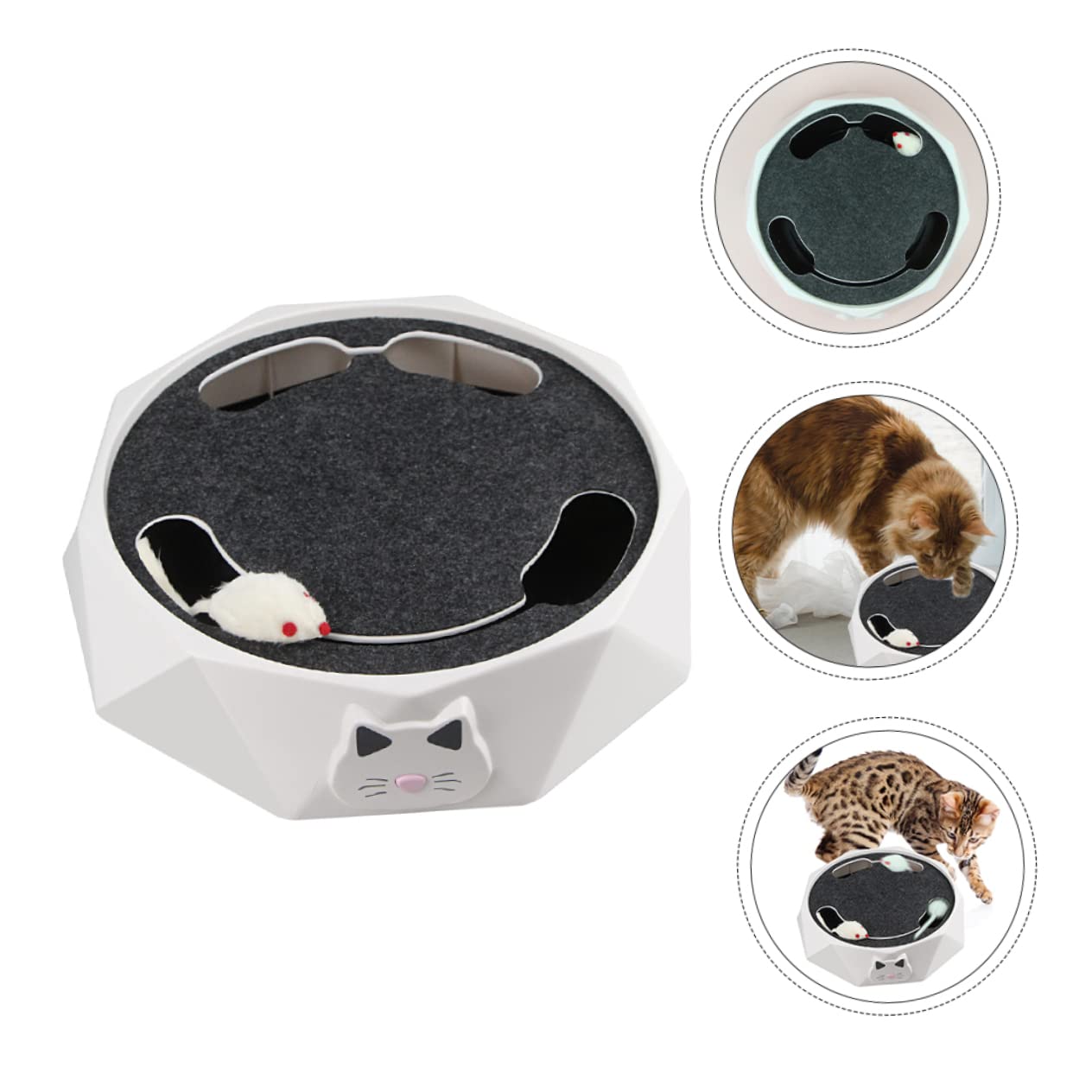 Didiseaon Jouet Électrique pour Chat Souris Électronique à Cacher