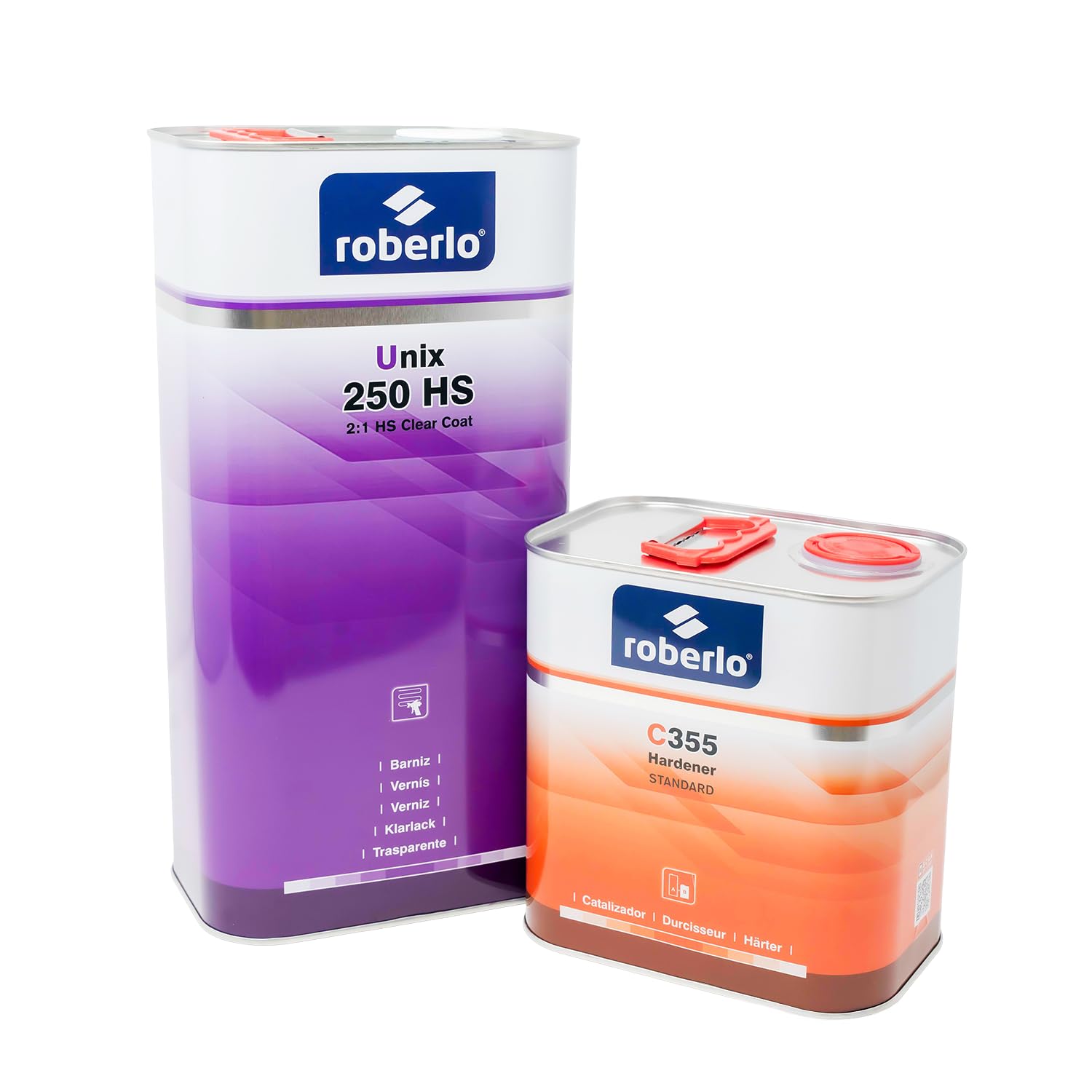 Amazon.com: Roberlo Unix 250 HS Clear Coat 5L + C355 Hardener 2.5L