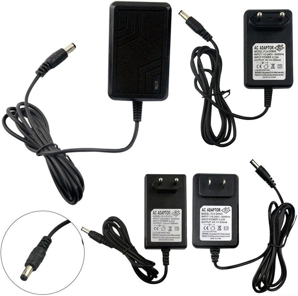 FLH D1210 Charger And FLH D0605 Power Adapter Set Power Your Electric Toys And Motorcycles Effortlessly(US 6V500MA)