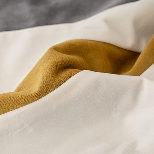 Miniatura 3 de Yangest Funda de almohada lumbar de retazos gris oscuro, funda de cojín de terciopelo a rayas, moderna funda de almohada oblonga para sofá,