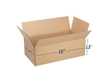 Box Brother 3 Ply Brown Corrugated Packing box Size: 10x4.5x3.5 Length 10 inch Width 4.5 inch Height 3.5 inch Shipping and Courier Box (Pack of 20)