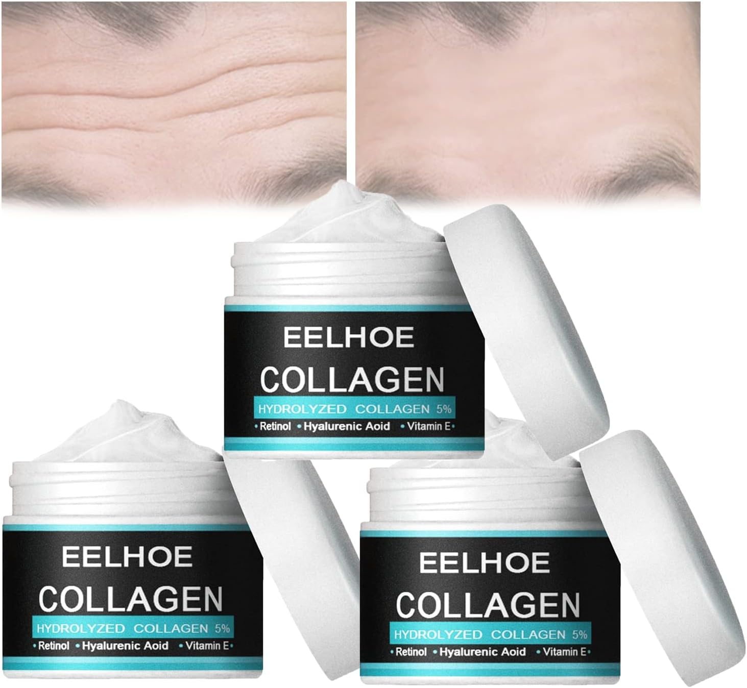 Men's Anti Age Wrinkle Cream, Age Rewind Men's Wrinkle Cream, men's anti-wrinkle smoothing cream,EELHOE Collagen Men's Anti-Aging Wrinkle Cream, Mens Rewind Face Cream (3pcs)