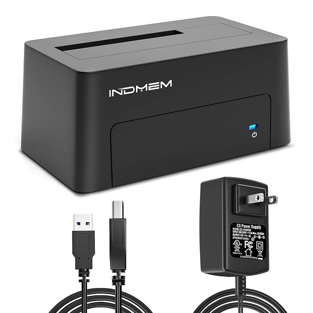 INDMEM SAS to USB 3 0 Adapter SAS SATA Hard Drive Enclosure Reader Converter Docking Station for 2