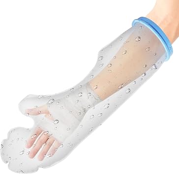 Waterproof Cast Cover Arm Adult, Arm Cast Protector for Shower, Shower Sleeve for Arm Cast Bag, Arm Cover for Showering After Surgery Comfortable Watertight Seal Reusable