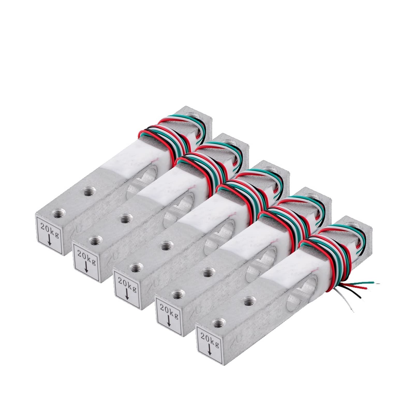 Célula de carga 5 Buah Sensor Beban Mikro Sel Berat Elektronik Skala Aluminio Paduan Berat Sensor Tekanan 1KG 2KG 3KG 5KG 10KG 20KG sensor de peso de celda de carga(20KG(5pcs))