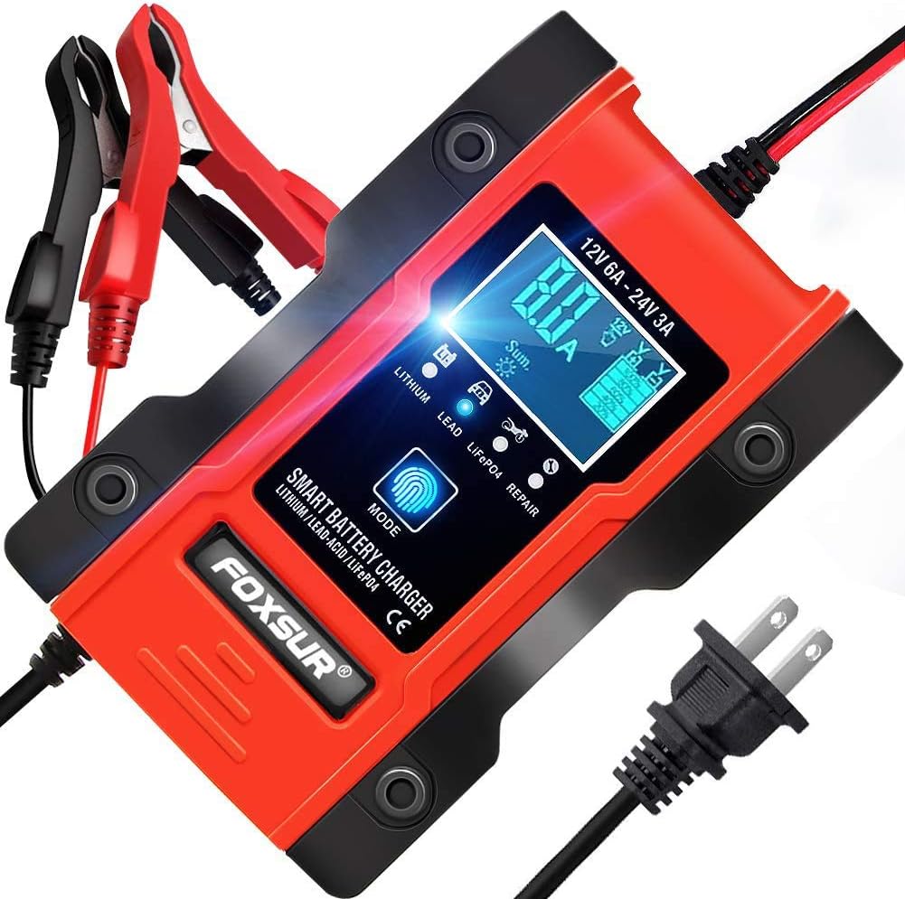 Haibro Smart Battery Charger for Lithium/LiFePO4/LeadAcid Batteries