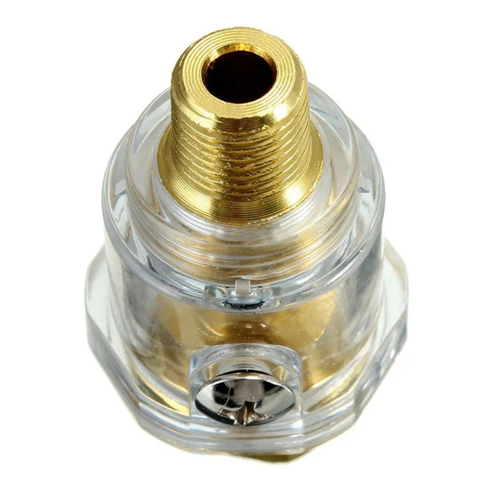 Mini lubrificatore in linea for aria compressa con porta NPT da 1/4" for utensili pneumatici e sistemi di compressione(4 pack)
