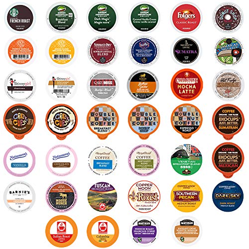 Coffee Pods Variety Pack Sampler, Assorted Single Serve Coffee for Keurig K Cups