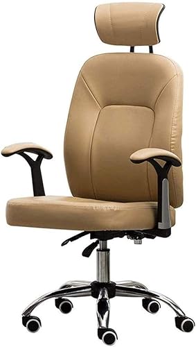 Silla de oficina para computadora, silla ejecutiva de escritorio con brazos, silla giratoria de tareas con respaldo medio (D)
