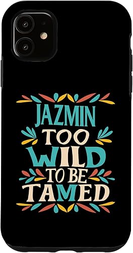 Miniatura 7 de iPhone 14 Pro JAZMIN Nombre Lindo Retro Niñas Wildflower JAZMIN - Funda con nombre