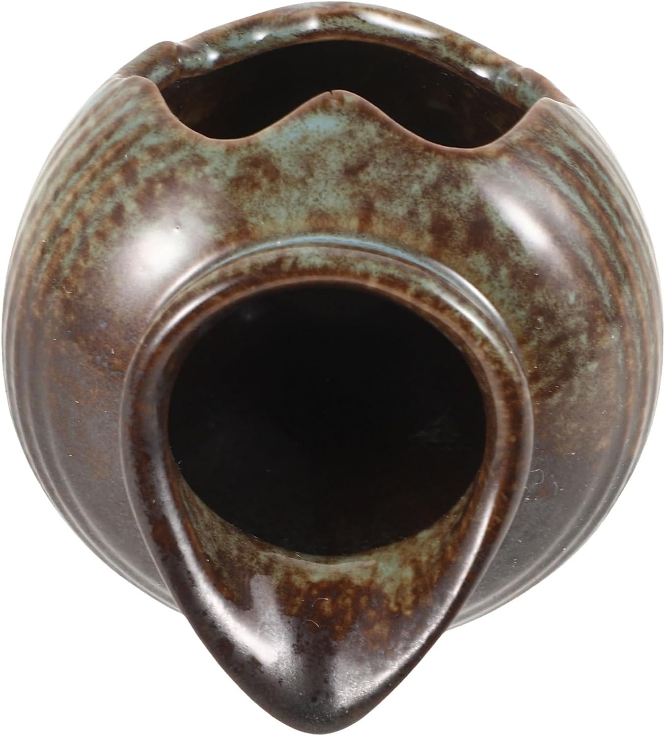 Water Feature Small Ceramic Jar Ornaments Solar Fountain Garden Decor Fish Tank Bubbler