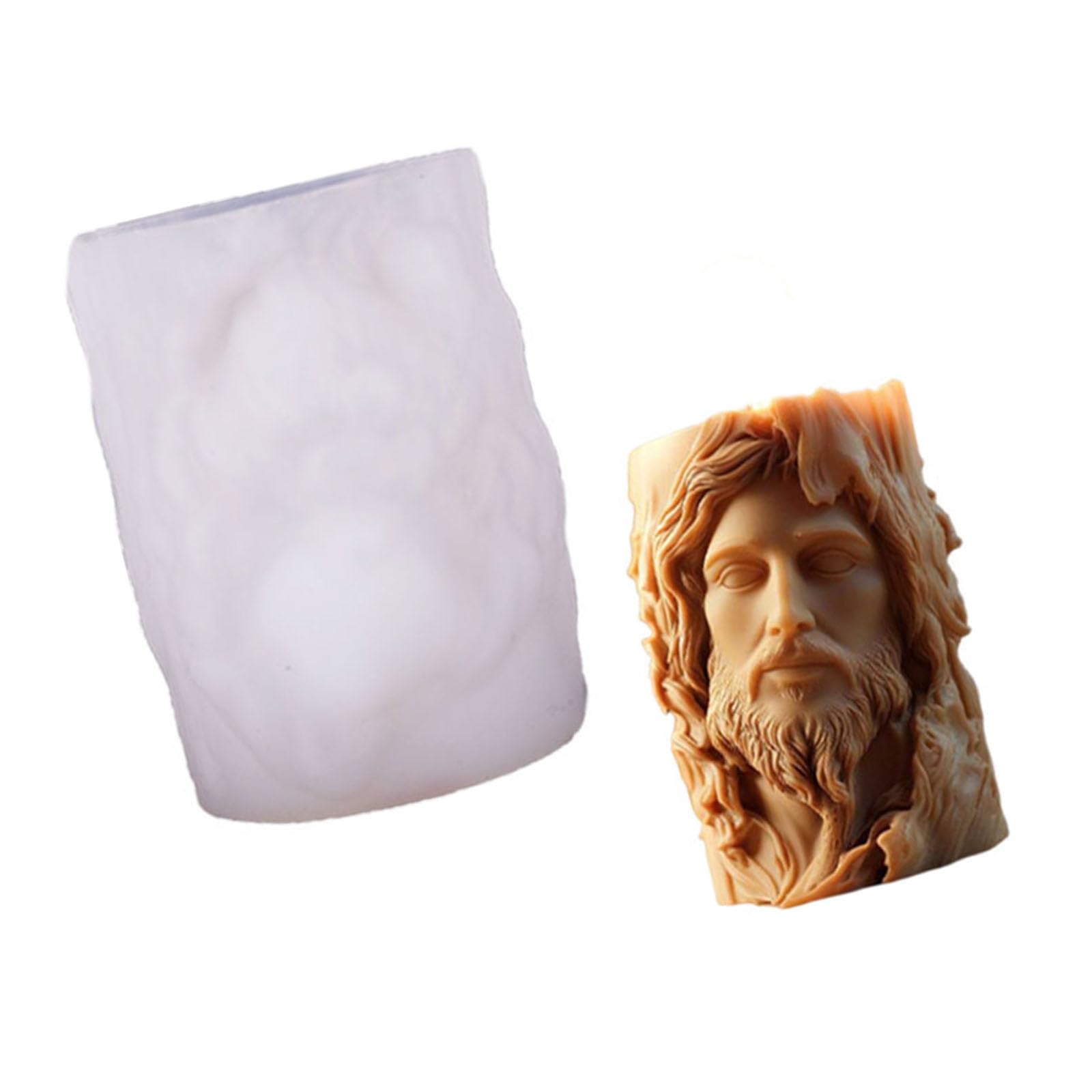 Nucelit Simple to Use Silicone Form in Spiritual Shape Excellent for Crafting Soap Production and Holiday Decor Permanent Silicone Mold
