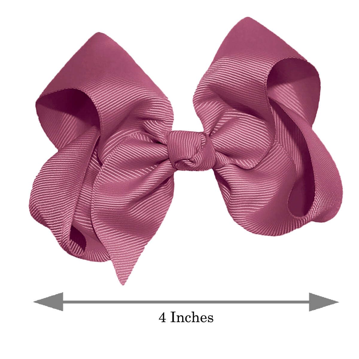 Girls 4" Solid Grosgrain Ribbon Boutique Hair Bow White Stretch Headband Sage Green image 4