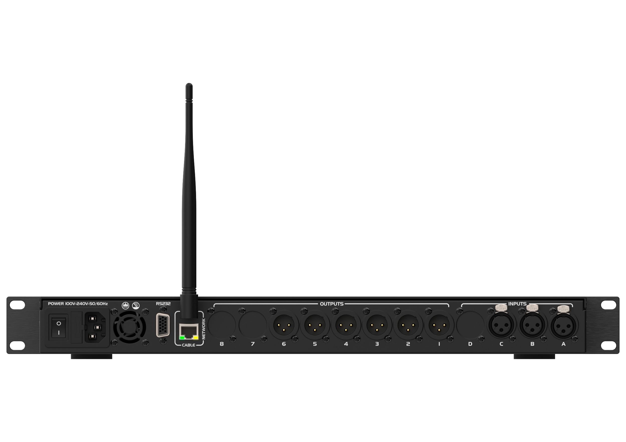 Audibax ADP 36 DSP Procesador de Sonido/Crossover Digital 19" 6 Canales de Salida