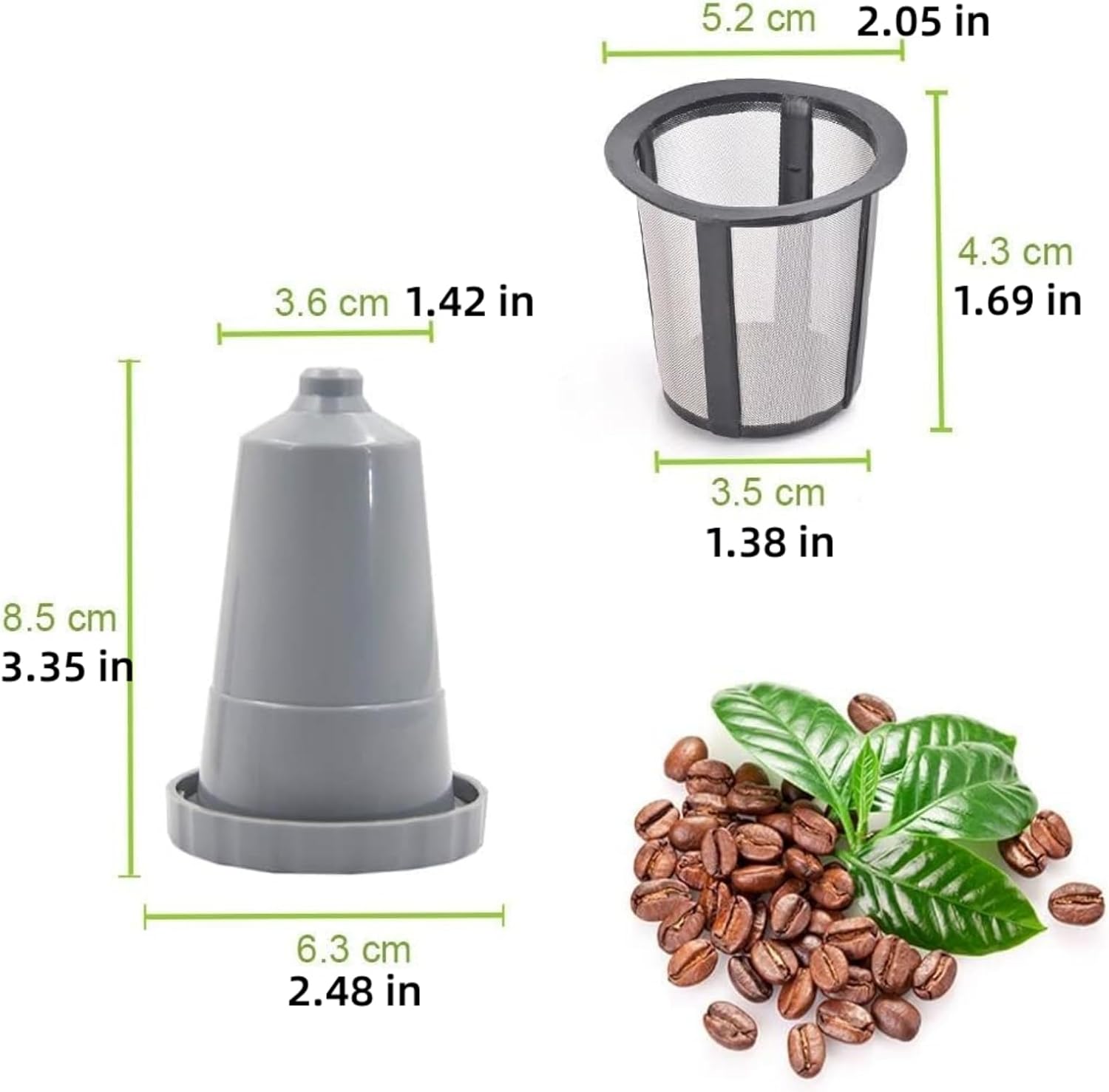 WOTOW Reusable Coffee Filter Set for K Cups Replacement Filter for Keurig My style Filter Housing Fits B30 B40 B50 B60 B70 Series(1 house + 3 filter) - Image 3