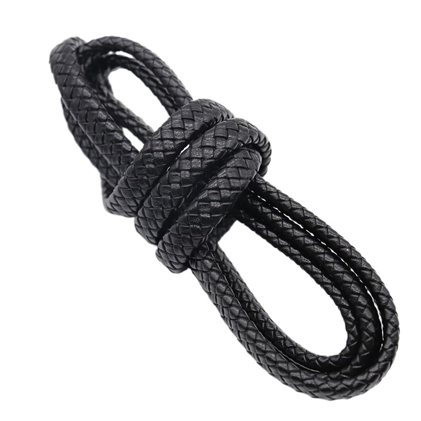 Genuine Braided Leather Cord 1 Meter Round Flat Genuine Leather Cords Vintage Cording for DIY Bracelet Jewelry Making Findings(Color 5)