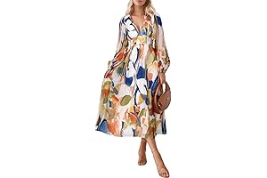 Women's Long Sleeve Boho Dress for Wedding Guests in 2024, Stylish and Comfortable