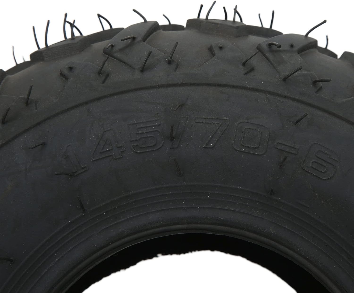 145/70-6 Tire, 24PSI Front Rear Tubeless ATV Go Kart Tires Replacement for Baja Dirt Motovox MBX10, MBX11, MBX12 Powersports CT100u Mini Bikes for Kazuma Roketa