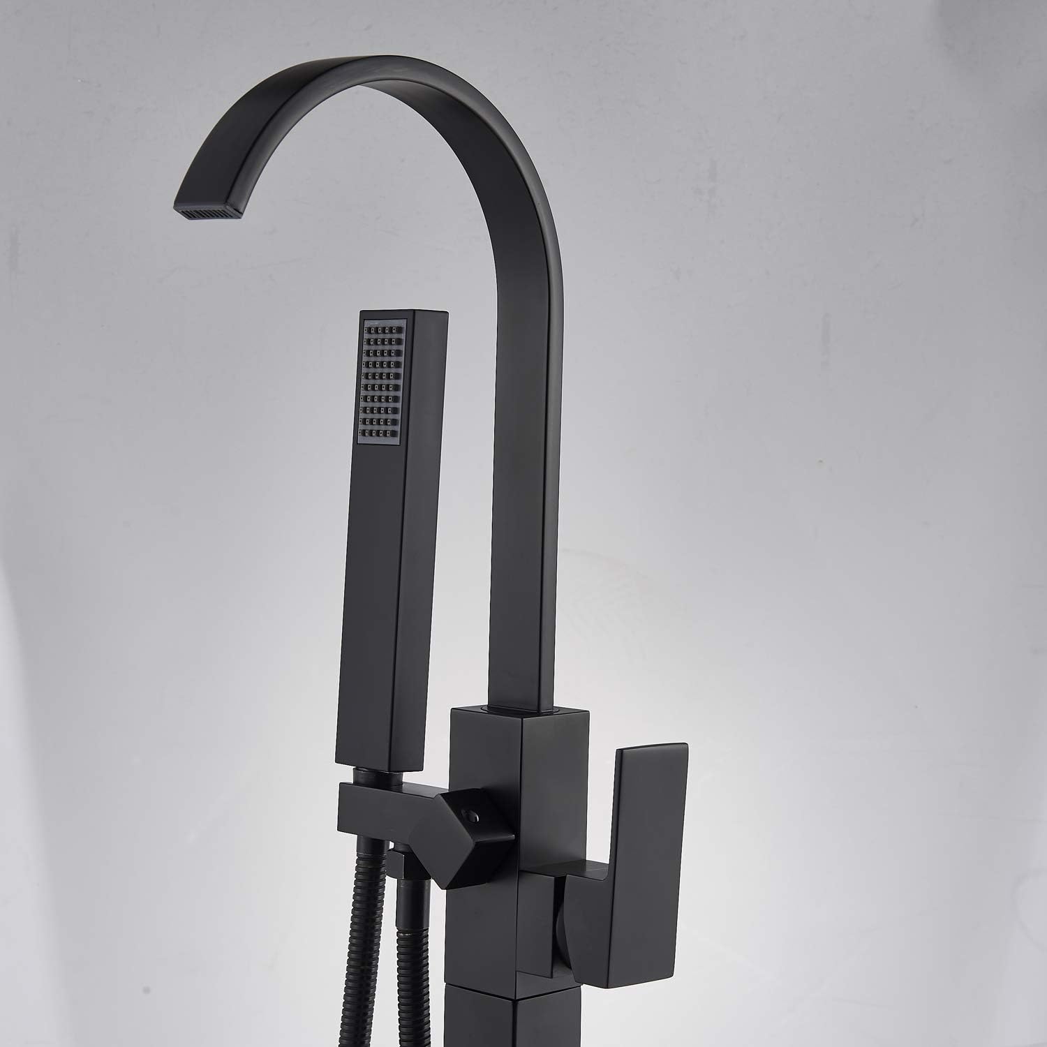 Bіg Sаlе Rozin Freestanding Tub Faucet Bathtub Filler Black Floor Mounted Faucets Fillers with Hand Shower ❤ Crаzу Dеаlѕ Rozin Freestanding Tub Faucet Bathtub Filler Black Floor Mounted Faucets Fillers with Hand Shower