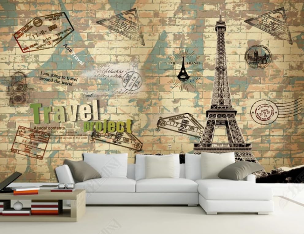 Papier peint intissé Tour Eiffel poster géant mural salon chambre et restaurant