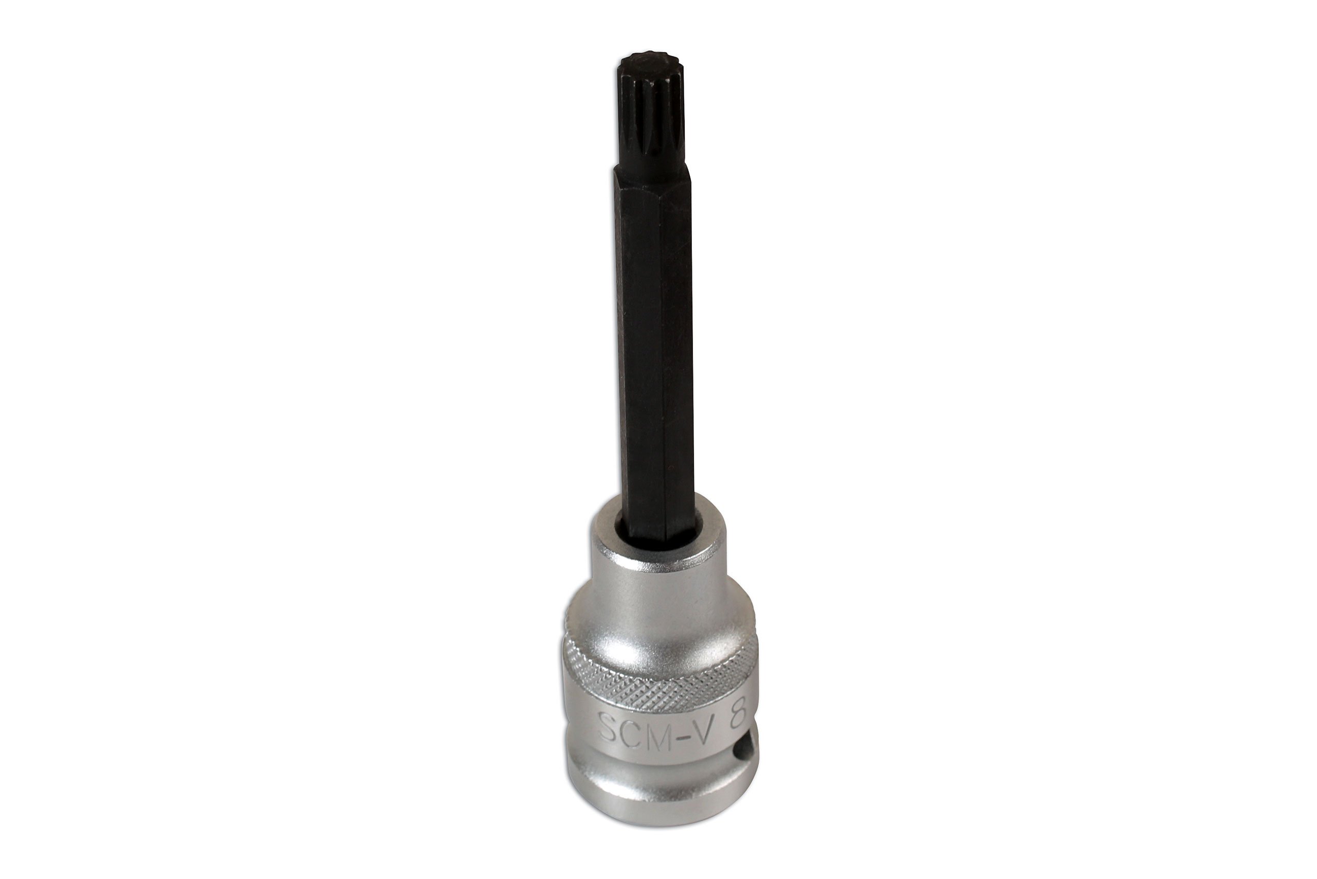 Laser Tools Split Rim Spline Bit 1/2""D M8 x 100mm 6327