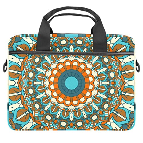 Sac bandoulière vintage Flourish pour PC portable 14 pouces multicolore