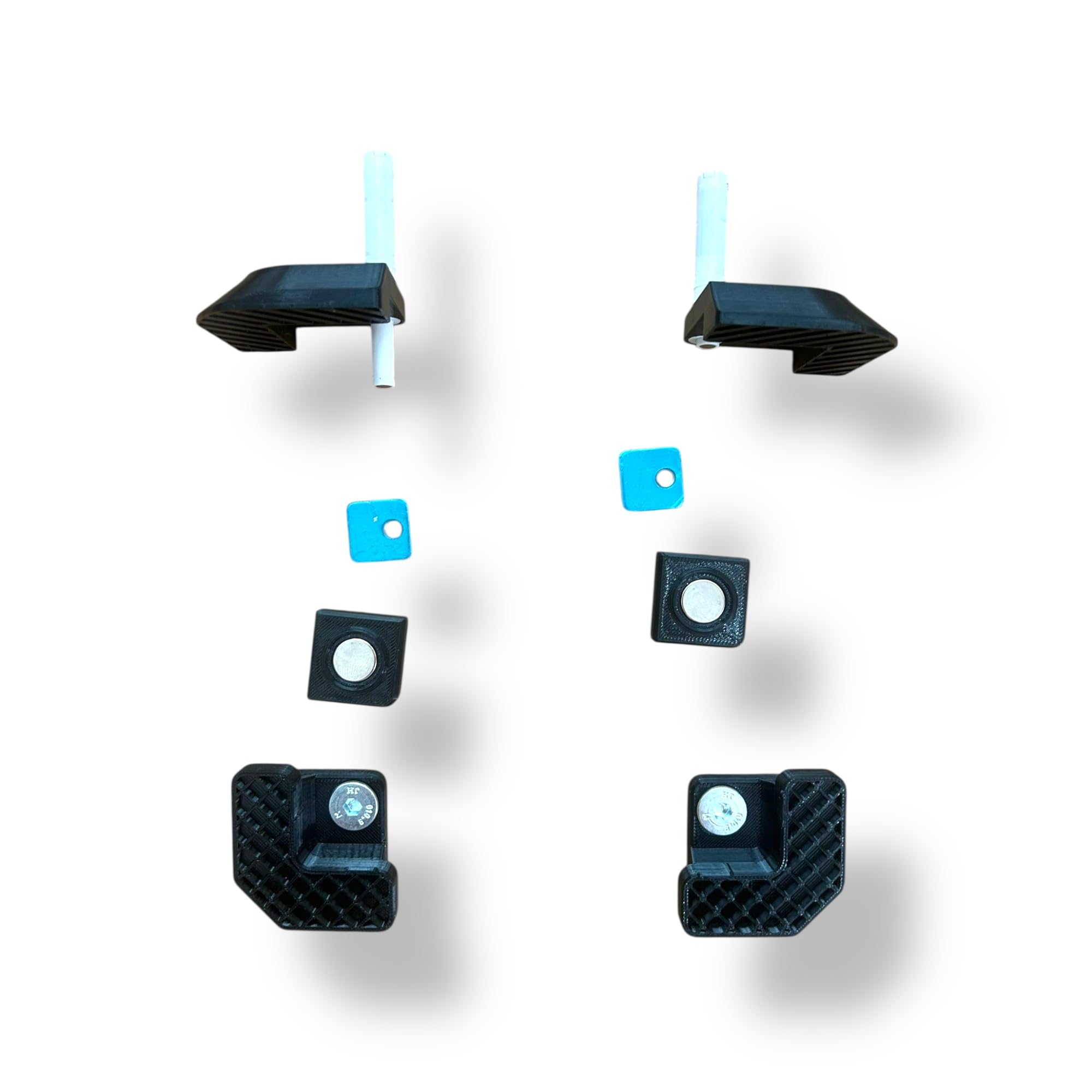 Trappa magnetica Push-Open per piastrelle – sportello d’ispezione invisibile e discreto – kit completo 2 trappe con supporti, magneti e fissaggi – Outillage Carreleur 2.0