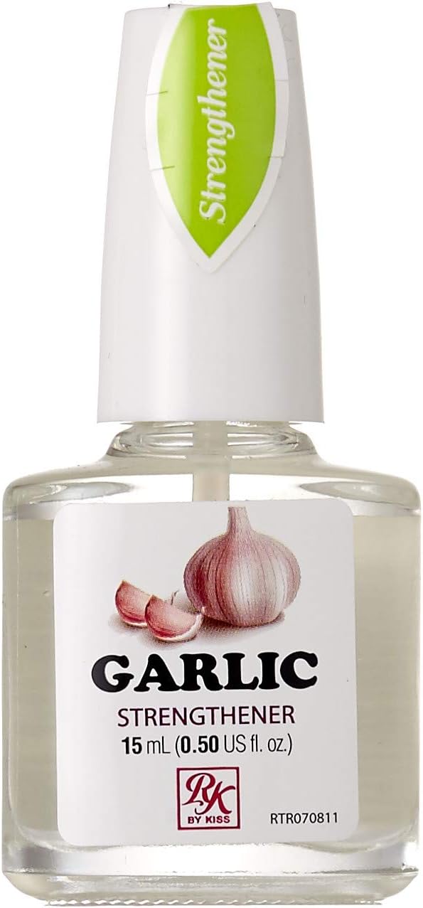 Nail Treatment, Garlic Nail Strengthener, Nail Growth & Repair, Strengthening Polish for Thin Damaged Nail, Stops Splits, Chips and Cracks, Infused with Garlic & Vitamin E (1 Pack)