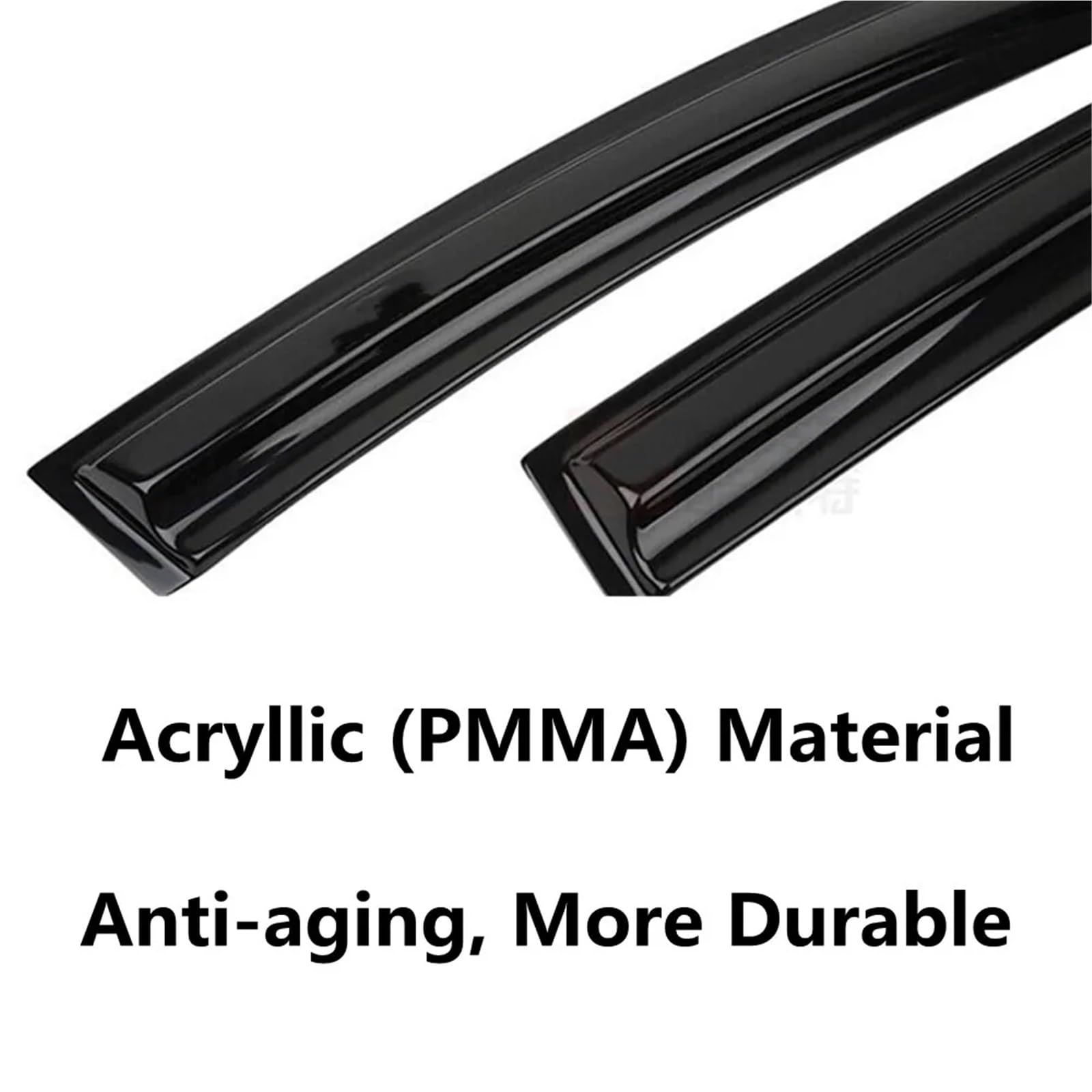 Car Wind Deflector Pasuje do samochodów Hyundai Creta IX25 2014-2019. Osłona przeciwdeszczowa,osłona przeciwwietrzna, listwa wykończeniowa szyby