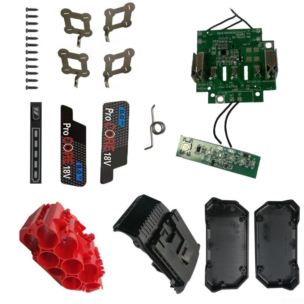 Carcasa de soporte BAT618 con PCB de alta resistencia para renovar batería de litio de 18V