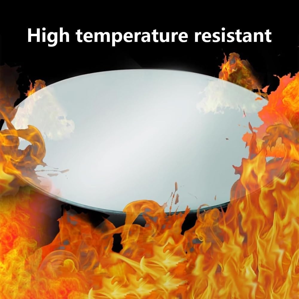 24" 30" 32" Round Glass Table Top Tempered Glass Replacement Top Thick Glass Surface Patio Dining Surface Polishing Edges(450mm(18in))