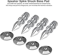 Vista 4 de 4 piezas de cobre puro a prueba de golpes altavoz de aislamiento de picos de pie subwoofer base pad para absorción de impactos de HiFi HiFi
